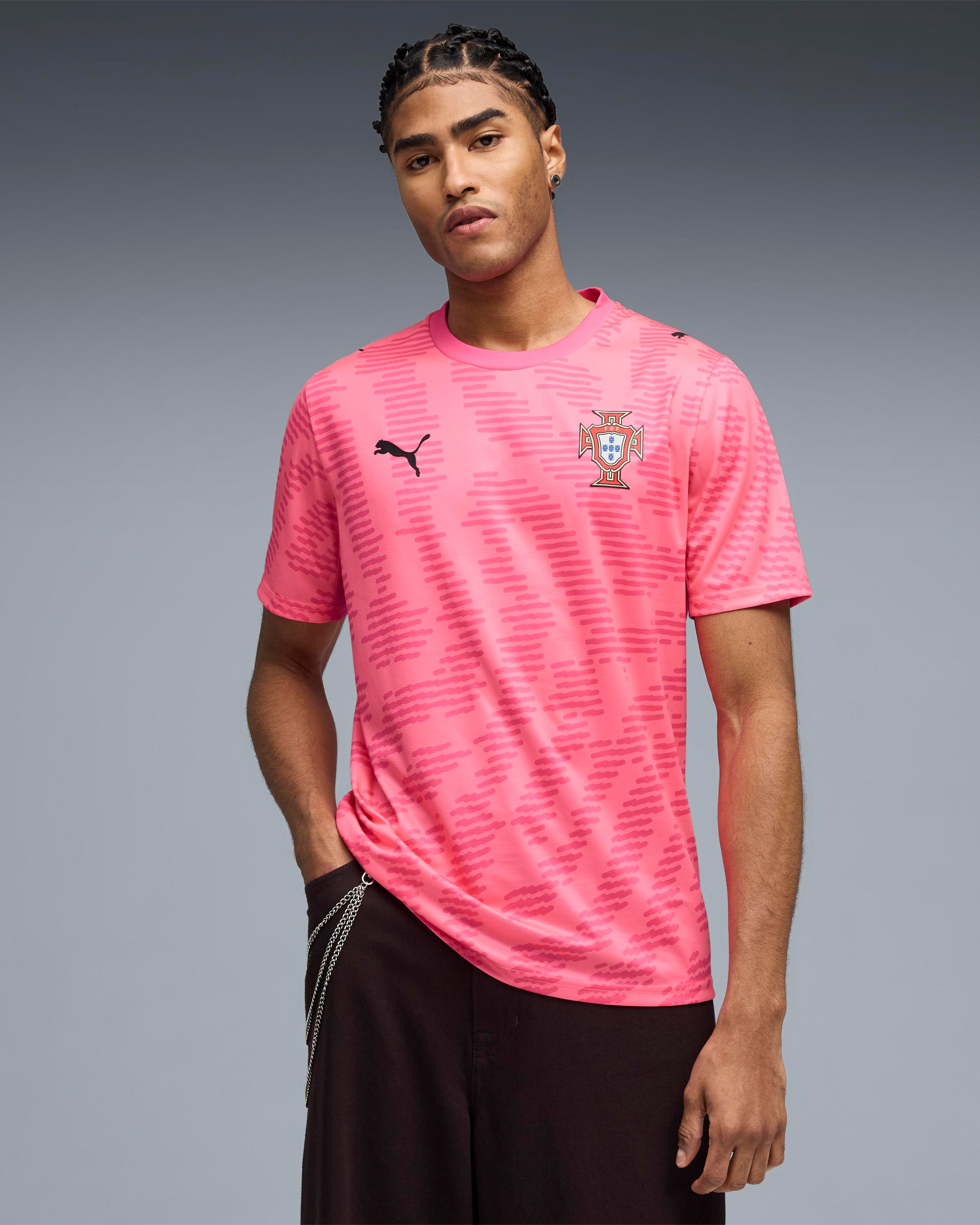 Puma x Salehe Bembury x Portugal Goalkeeper Logo Men's Jersey T-Shirt