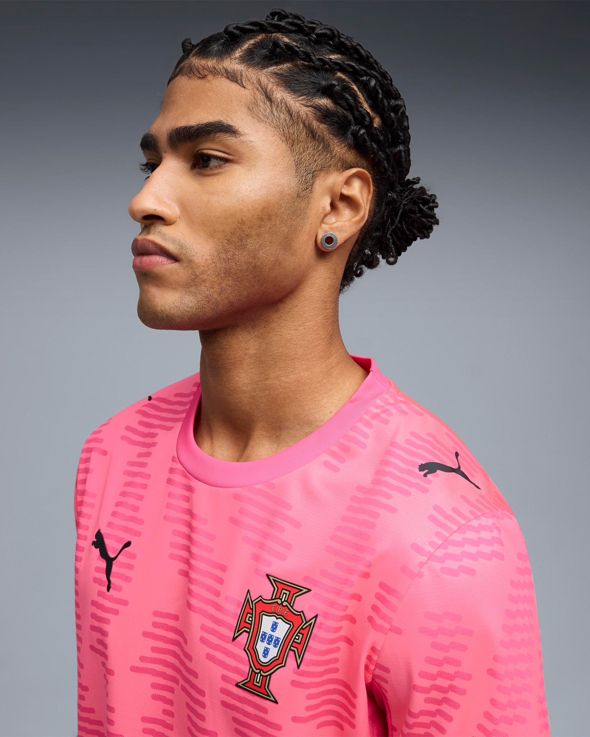 Puma x Salehe Bembury x Portugal Goalkeeper Logo Men's Jersey T-Shirt