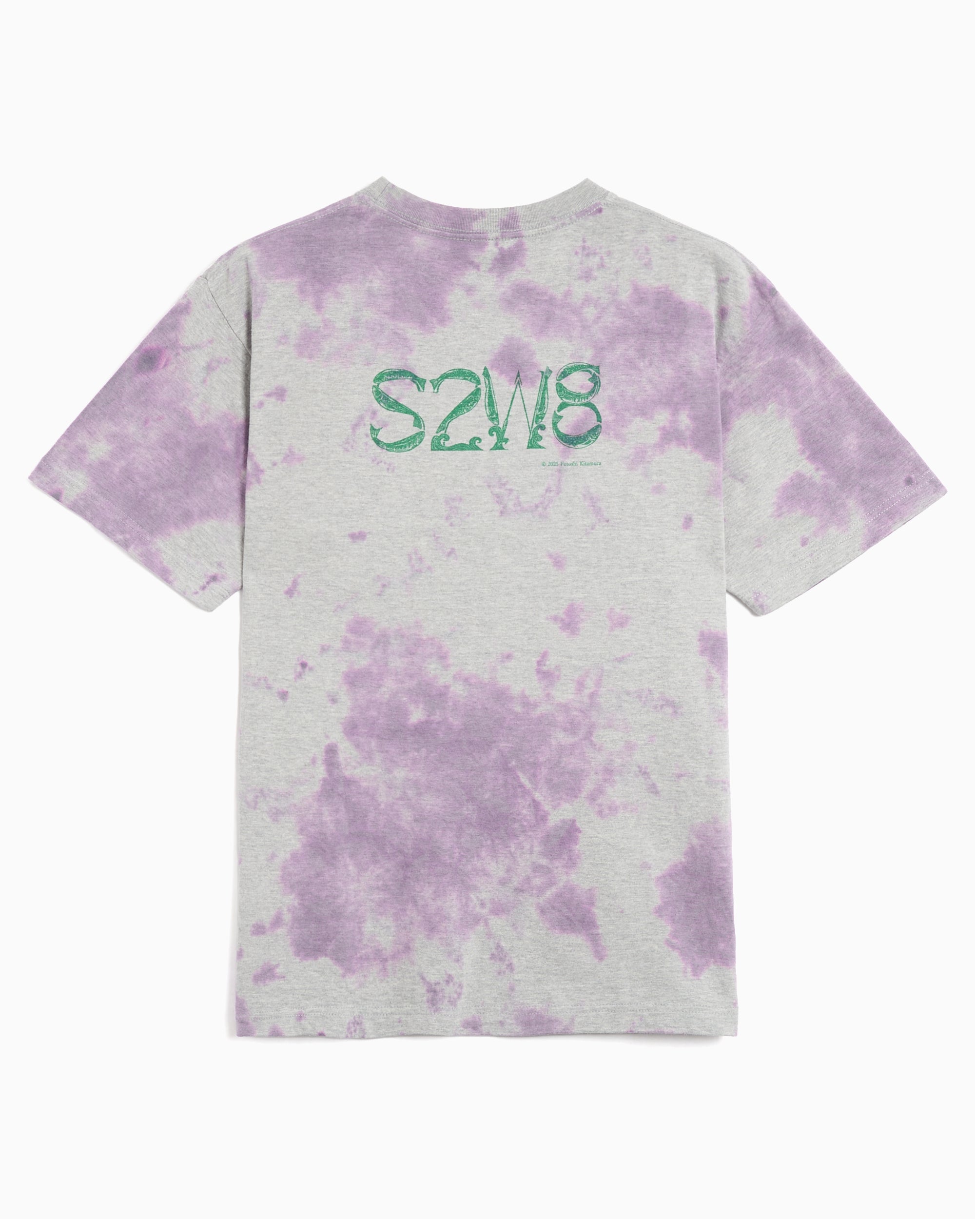 T-Shirts South2 West8 x F.KITAMURA Hydrangea Graphic Relaxed Men's T-Shirt - SX836-Purple