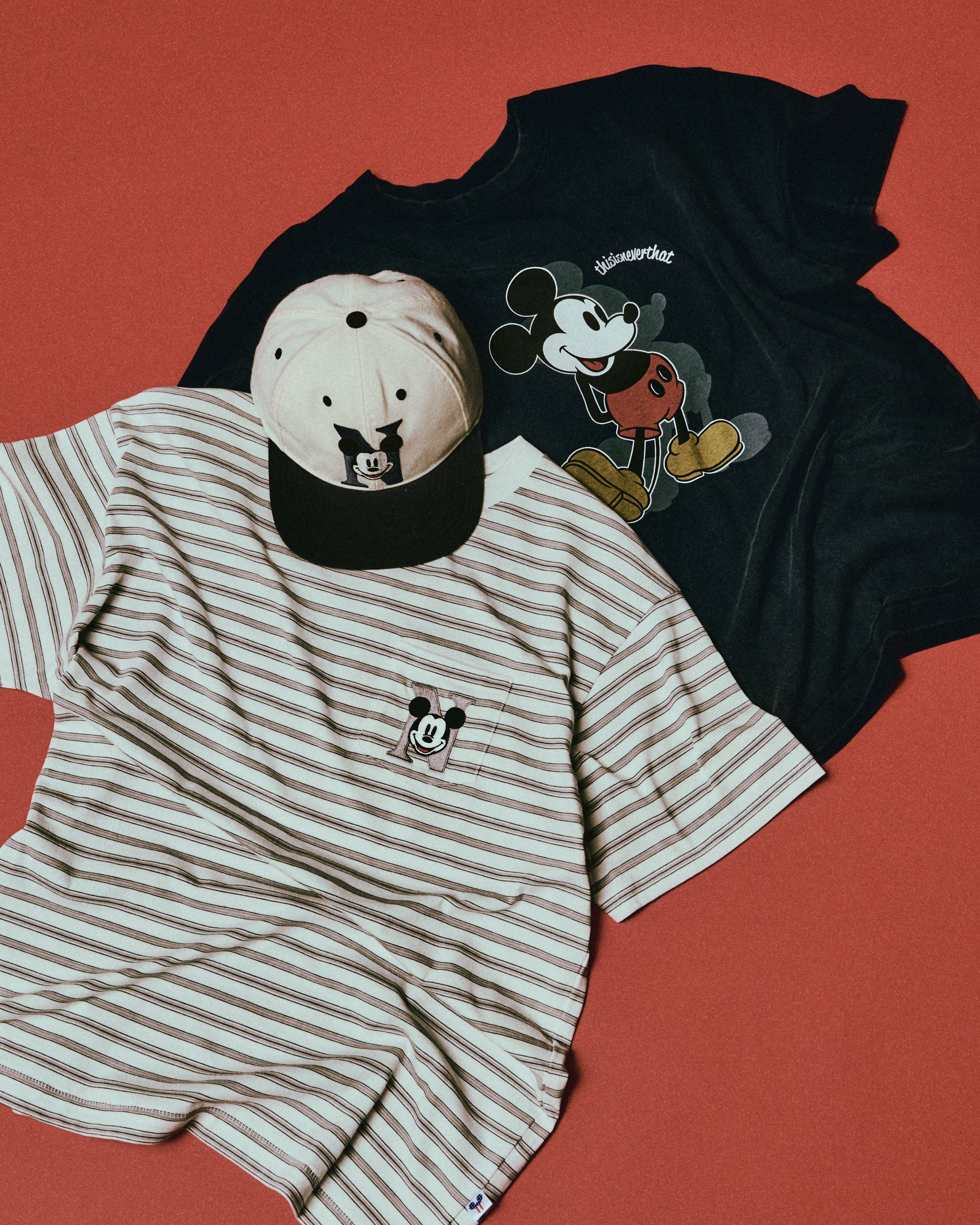 thisisneverthat® Mickey Boarder Striped Men's T-Shirt