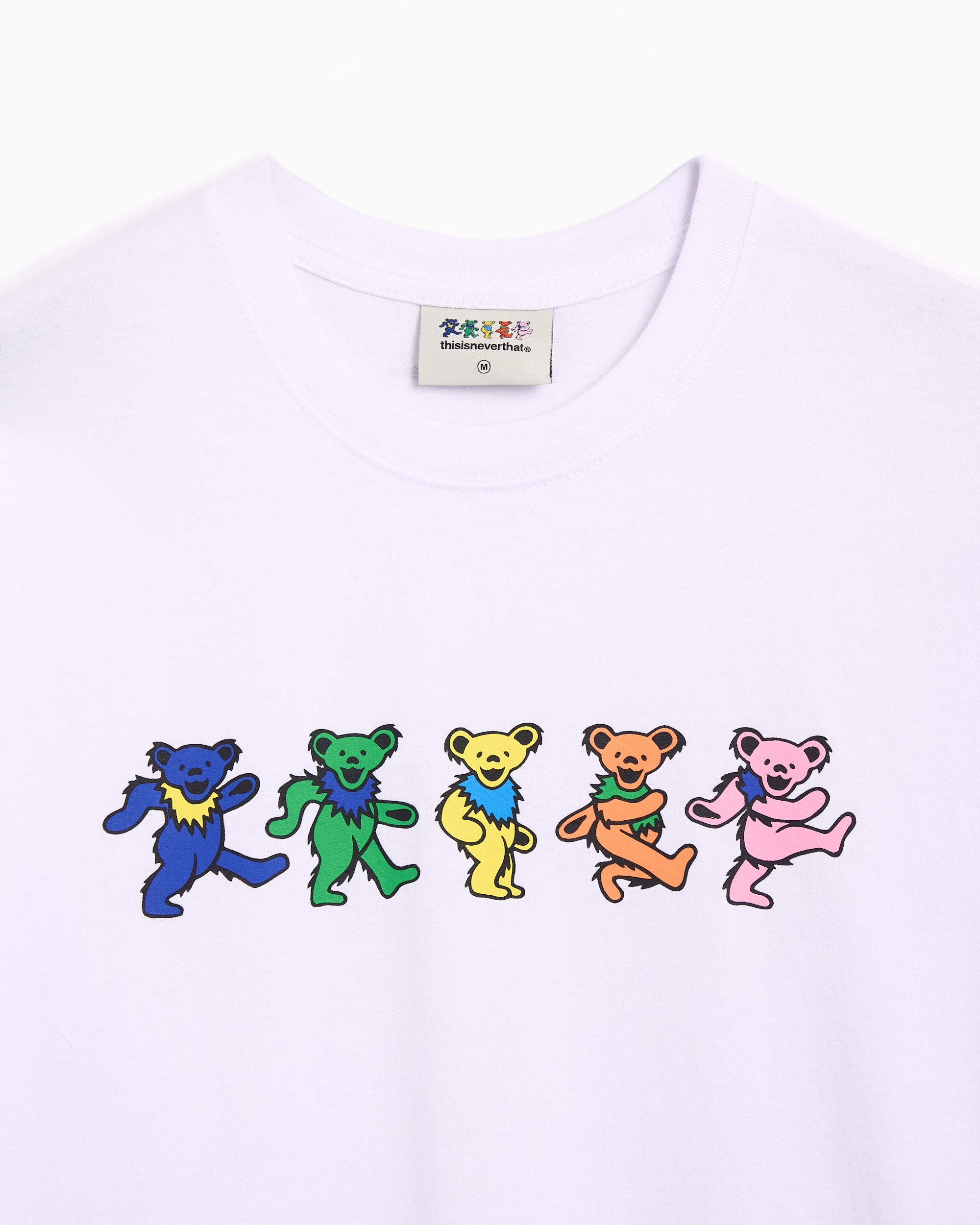T-Shirts thisisneverthat® x Grateful Dead Dancing Bears Graphic Relaxed Unisex T-Shirt - GD251TTSST01-WHT
