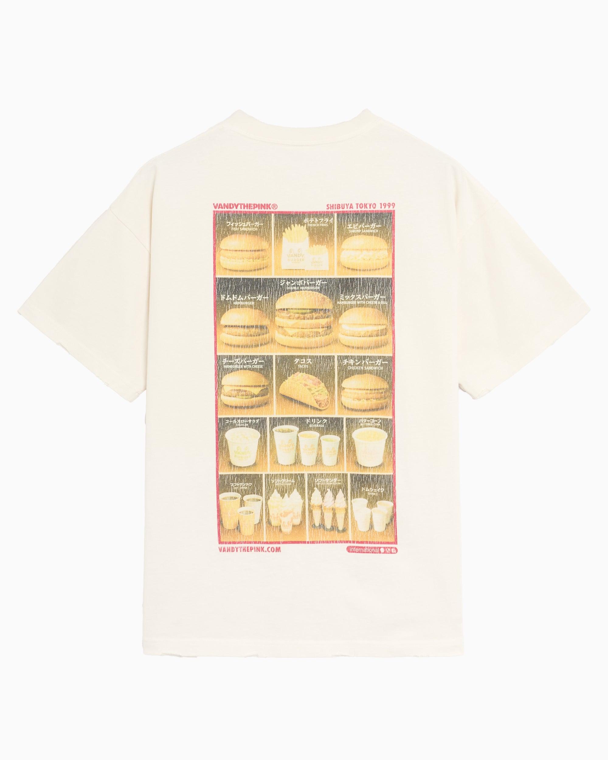 T-Shirts VANDYTHEPINK Burger Menu Eye Graphic Relaxed Men's T-Shirt - VD1091-101