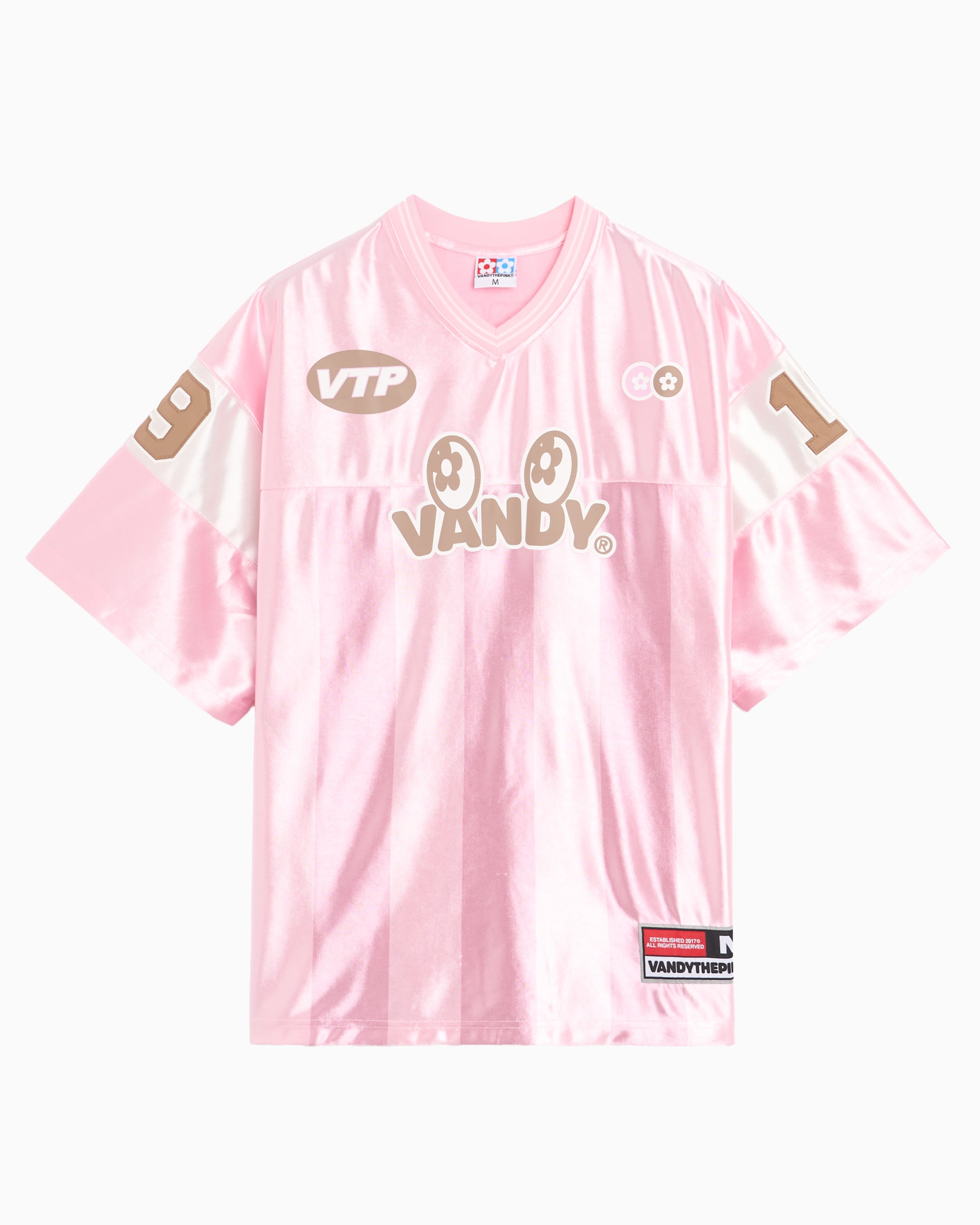 VANDYTHEPINK Eye Logo Striped Relaxed Men's Jersey T-Shirt