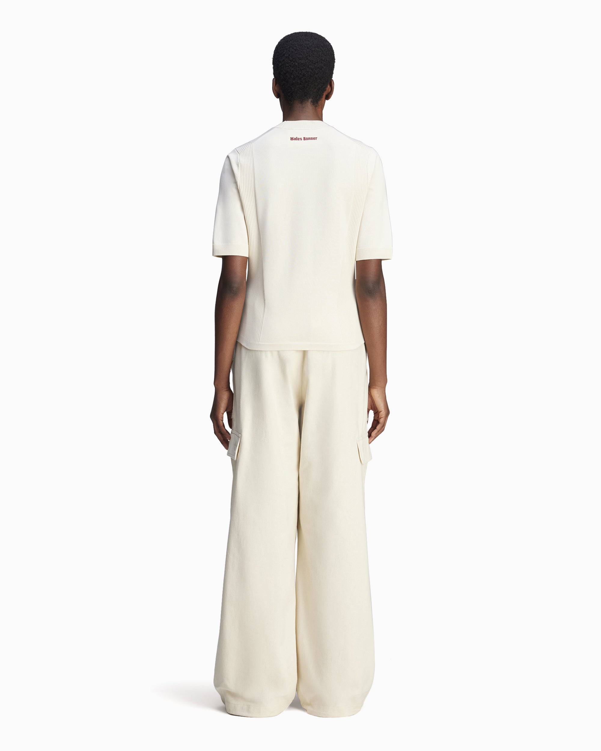 T-Shirts X Wales Bonner adidas Originals x Wales Bonner Women's Knit T-Shirt Women's T-Shirt - JL9587