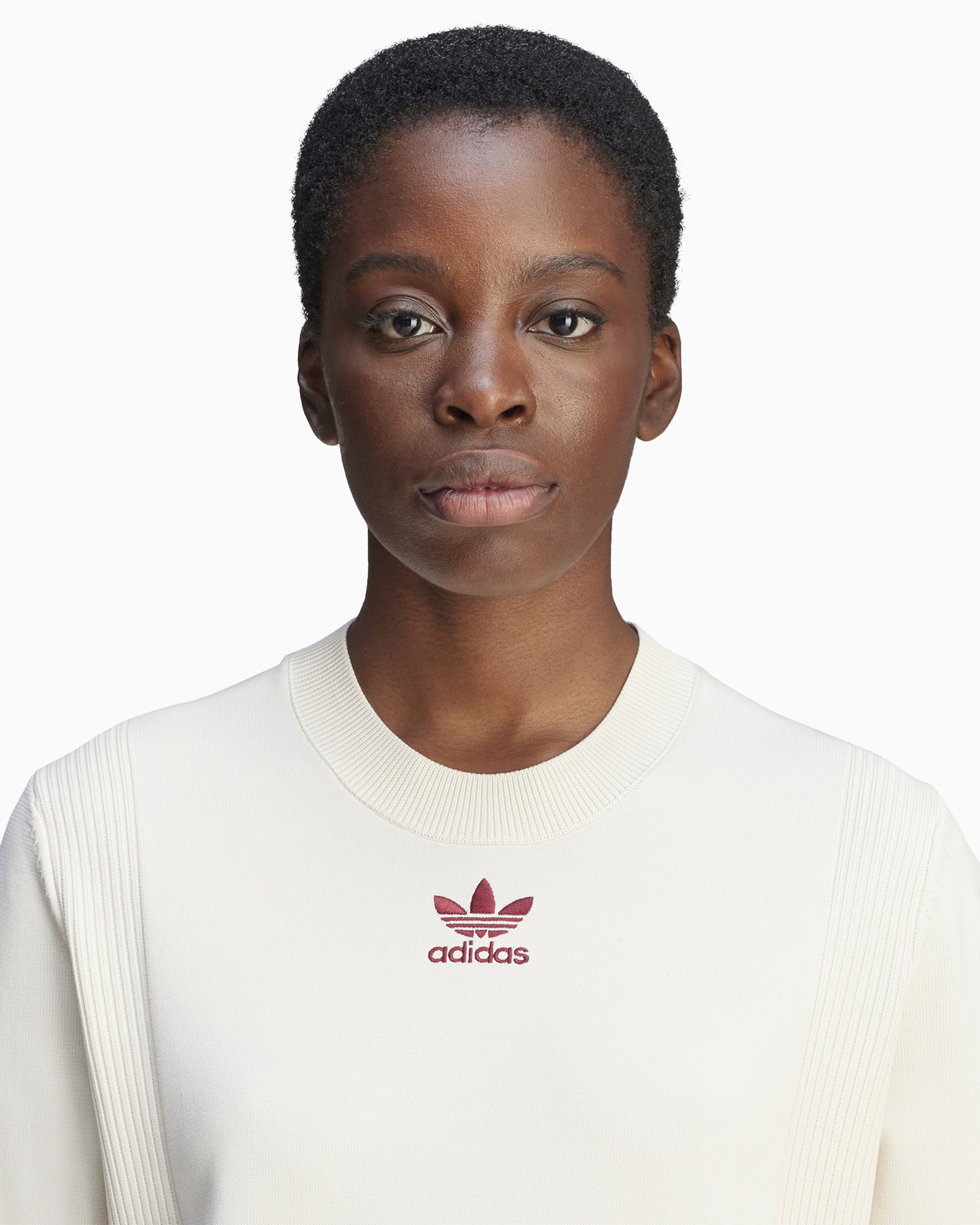T-Shirts X Wales Bonner adidas Originals x Wales Bonner Women's Knit T-Shirt Women's T-Shirt - JL9587