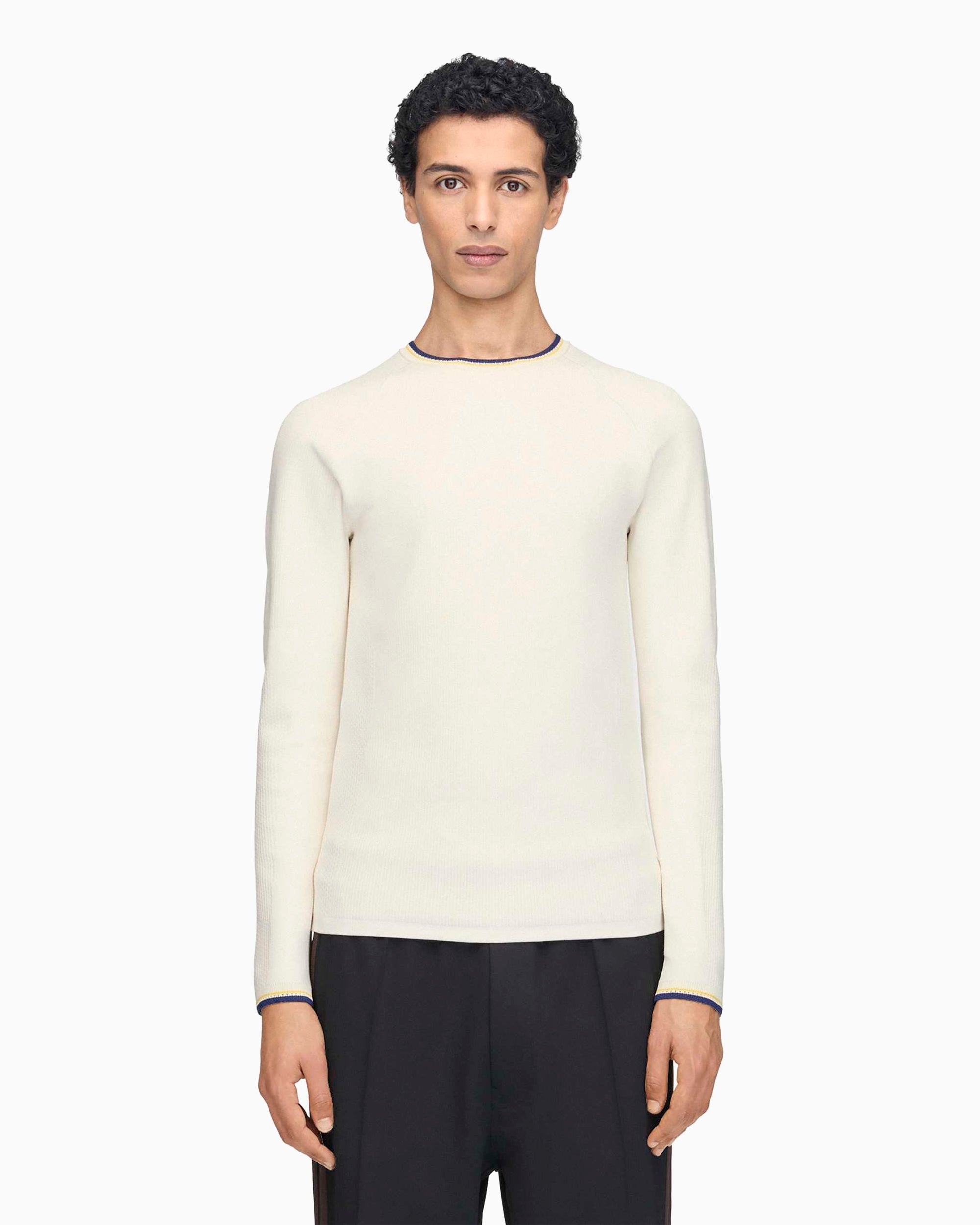 T-Shirts Y-3 x Wales Bonner Long-Sleeved Slim Men's T-Shirt - KS3975