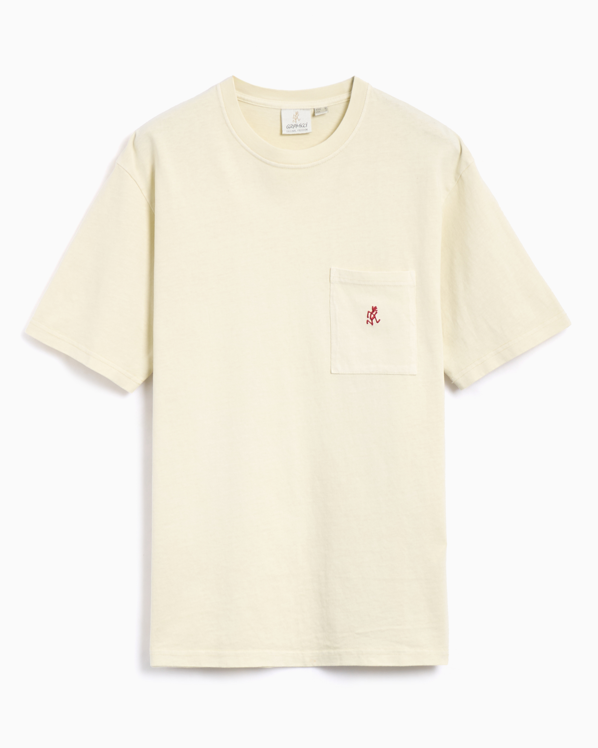 Gramicci One Point Pigment Dyed Men's T-Shirt Ref. G304-OGJ-PG-NATURAL PIGMENT Cor Bege Tamanho S USA / M ASIA