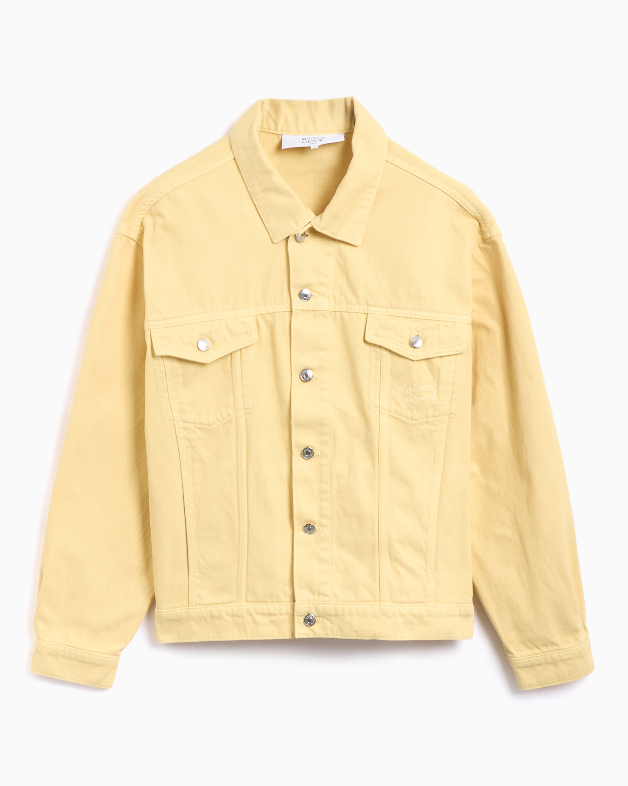 Maison Kitsuné Trucker Men's Jacket Ref. OM02103WD4012-0084 Cor Amarelo Tamanho XL