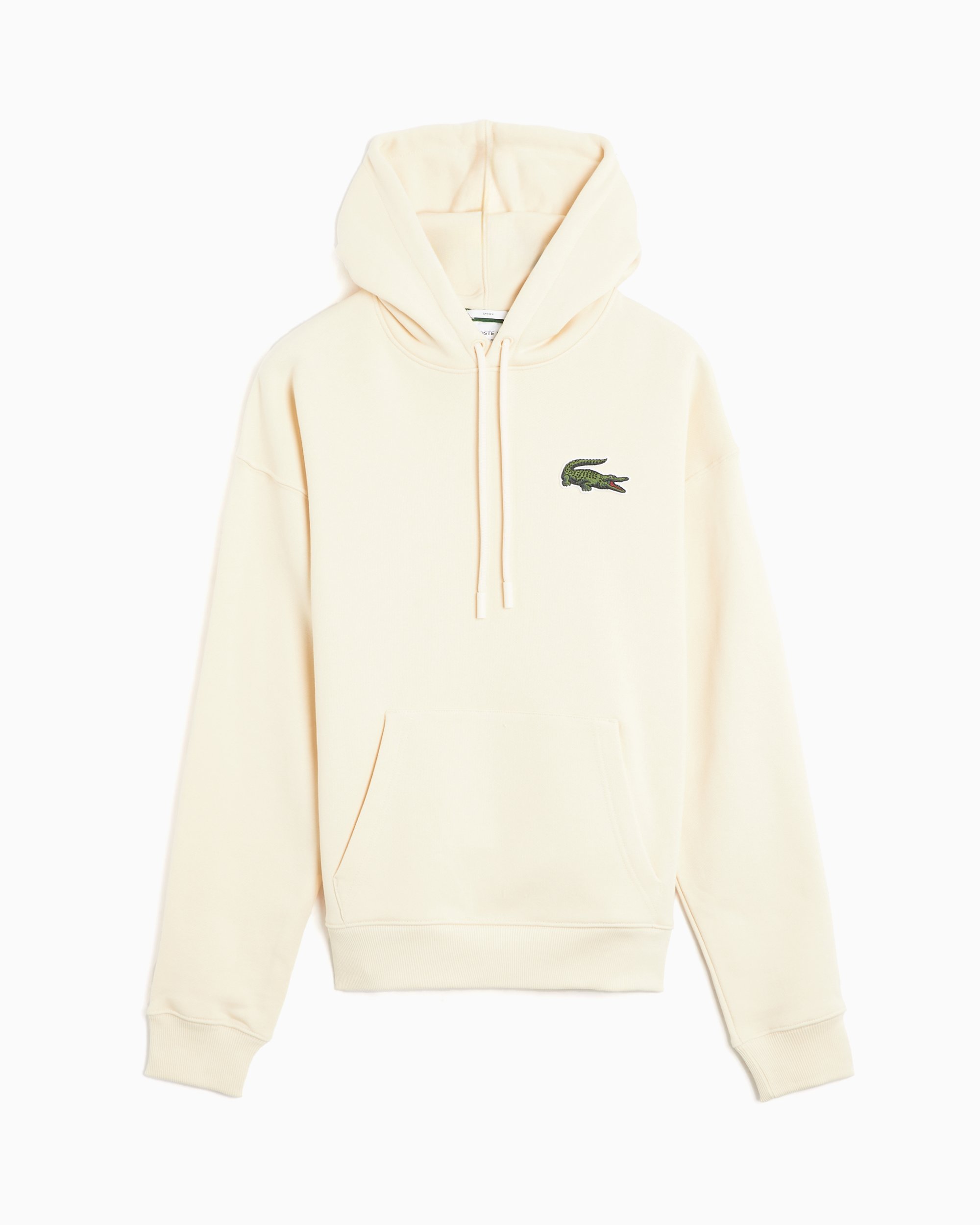 Lacoste Embroired Logo Patch Unisex Oversized Hoodie Beige SH6404-00 ...