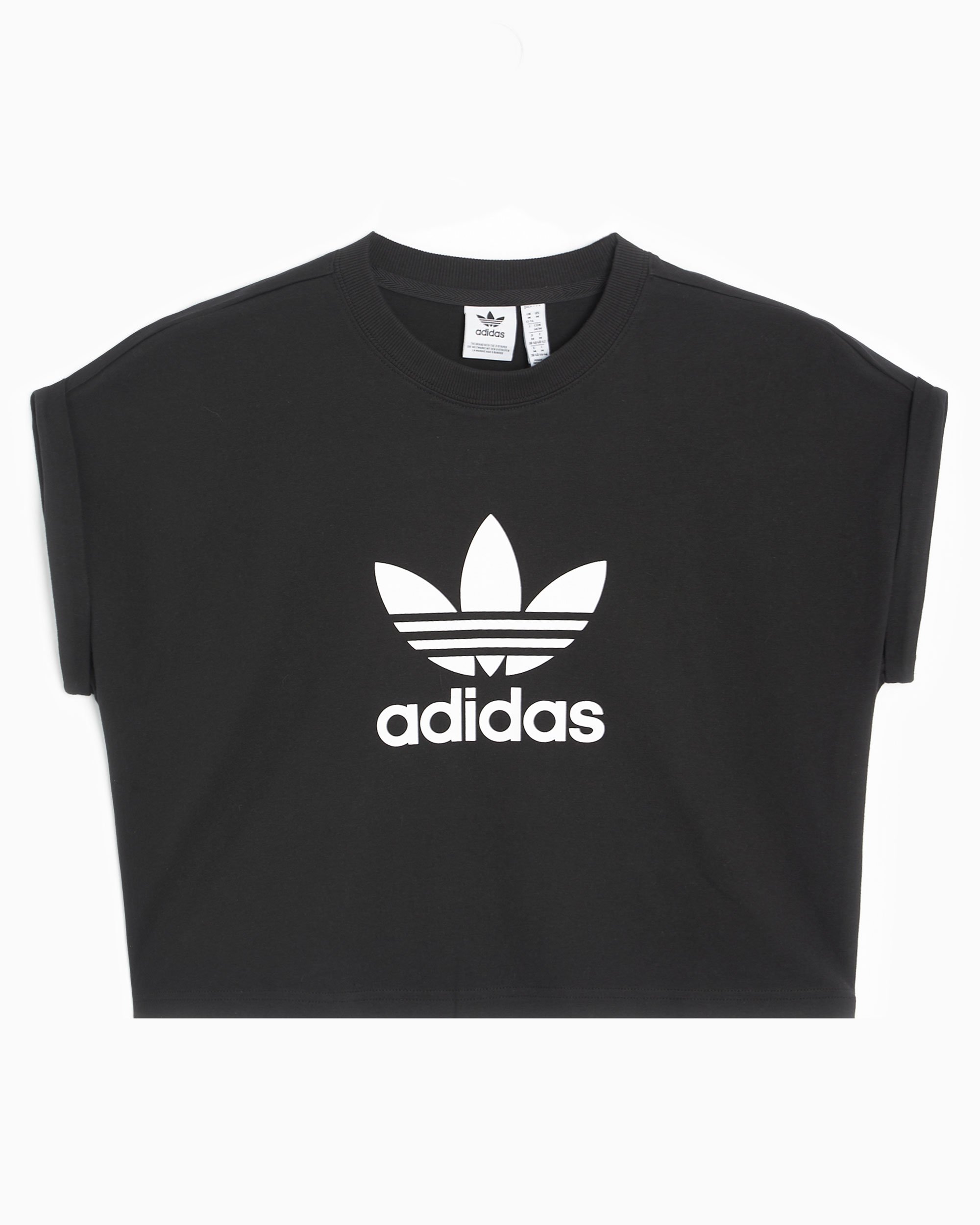 adidas Originals Women's Cropped T-Shirt Black IB1406| Buy Online at ...