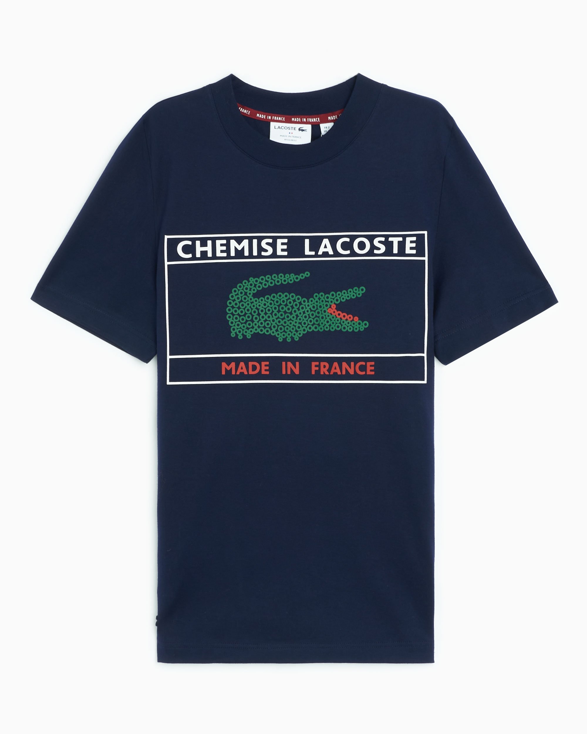 Lacoste Made in France Men's T-Shirt Blue TH3356-00-166| Buy Online at ...