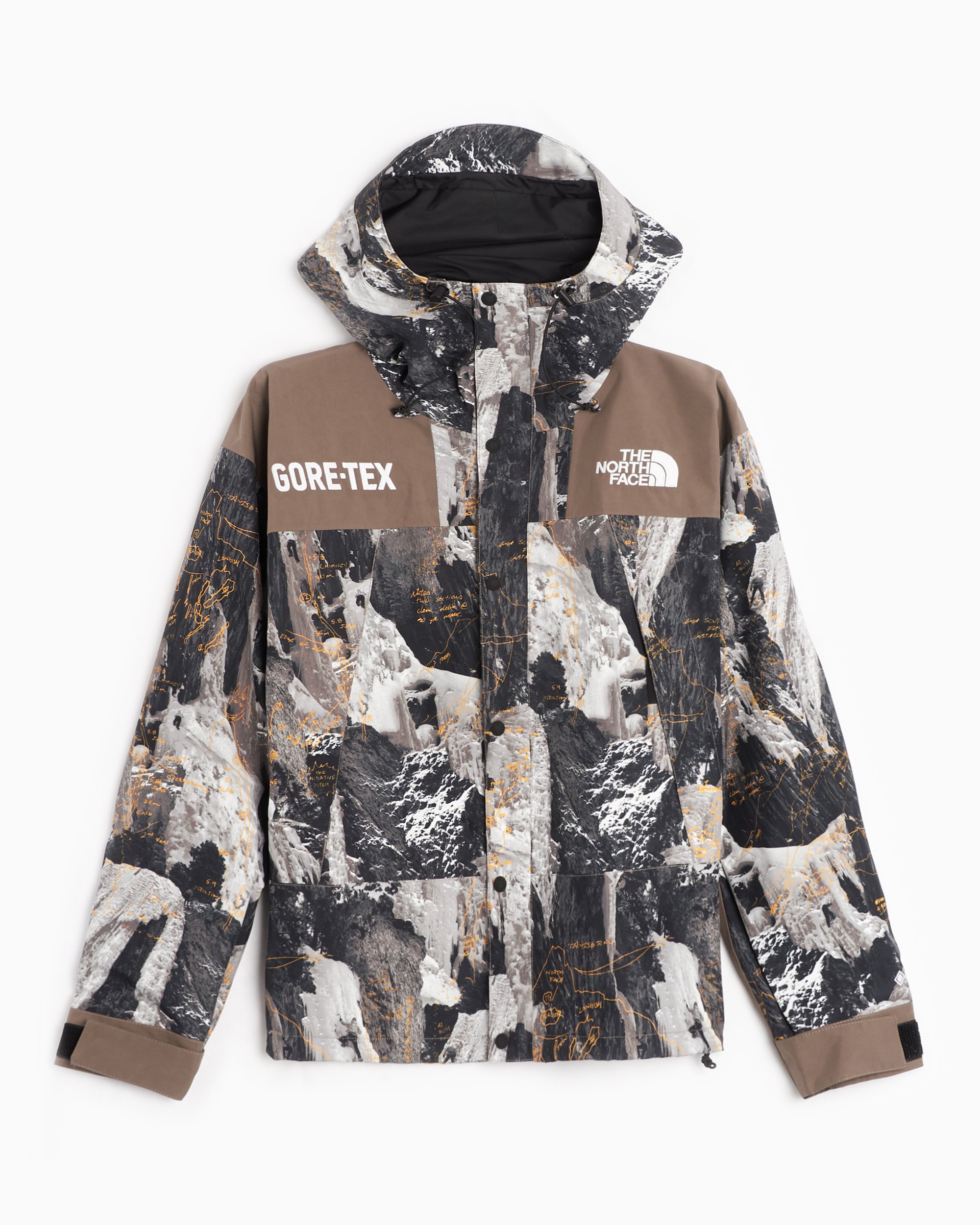 The North Face Men's Gore-Tex Mountain Hooded Jacket Brown