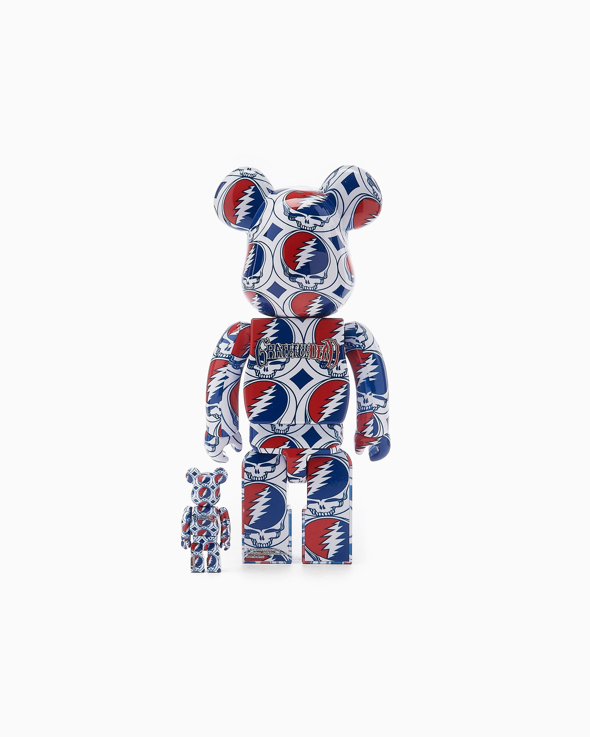 Medicom Toy Be@rbrick x Grateful Dead Steal Your Face 100% + 400%