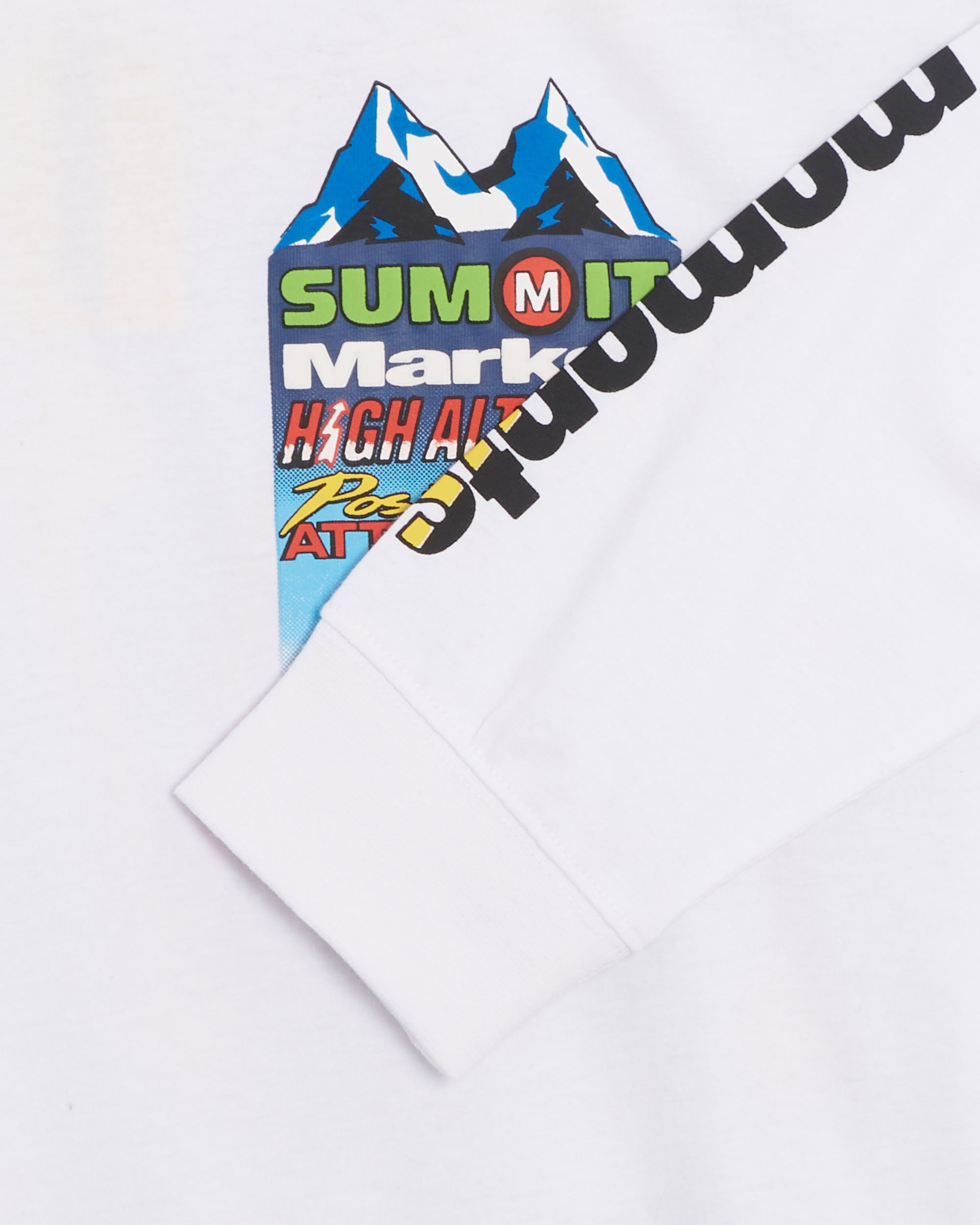 MARKET Slopes Up Men's Long Sleeve T-Shirt White 398000341-1201