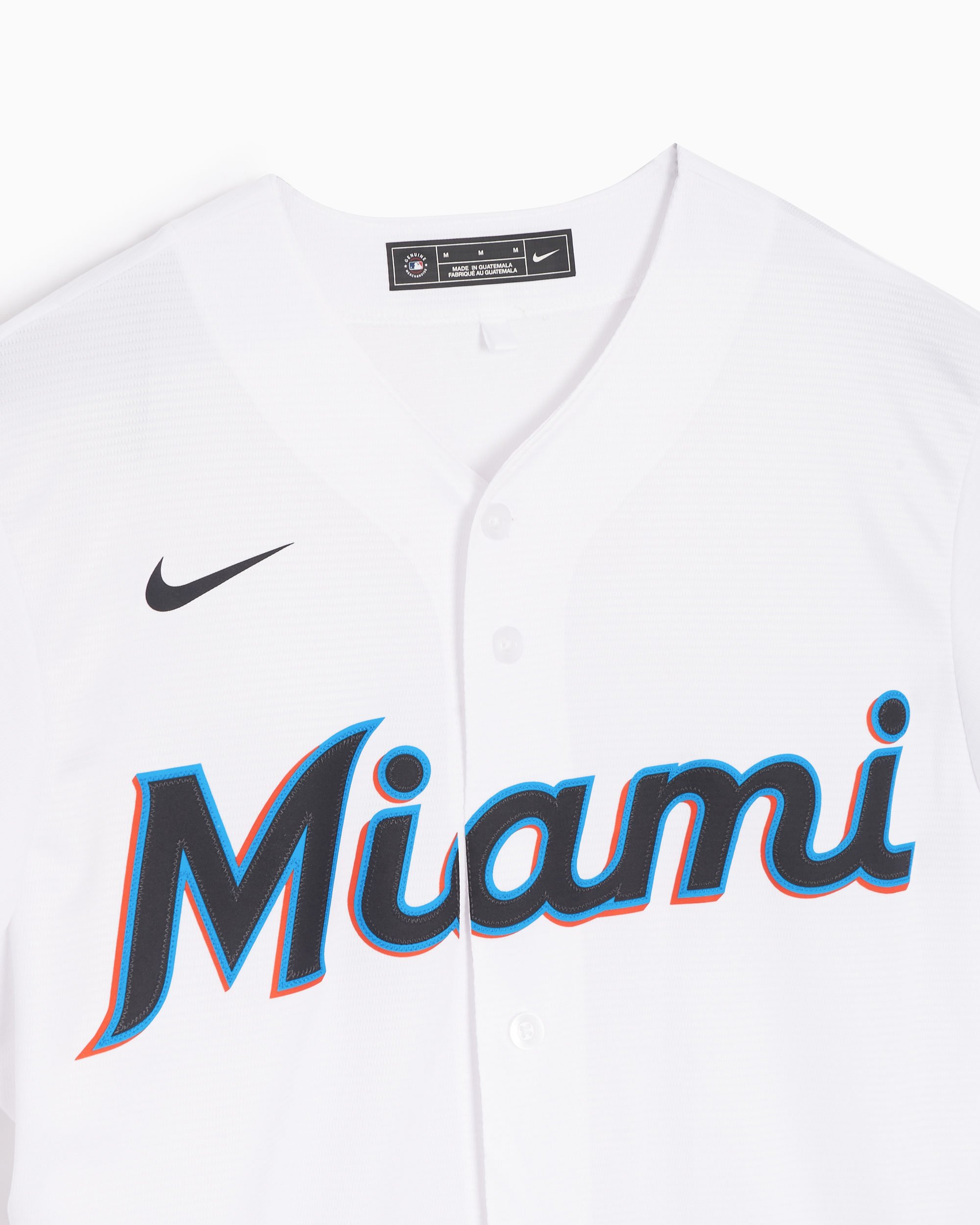 Nike Miami Marlins MLB Men's Replica Baseball Shirt White  T770-MQWH-MQM-XVH