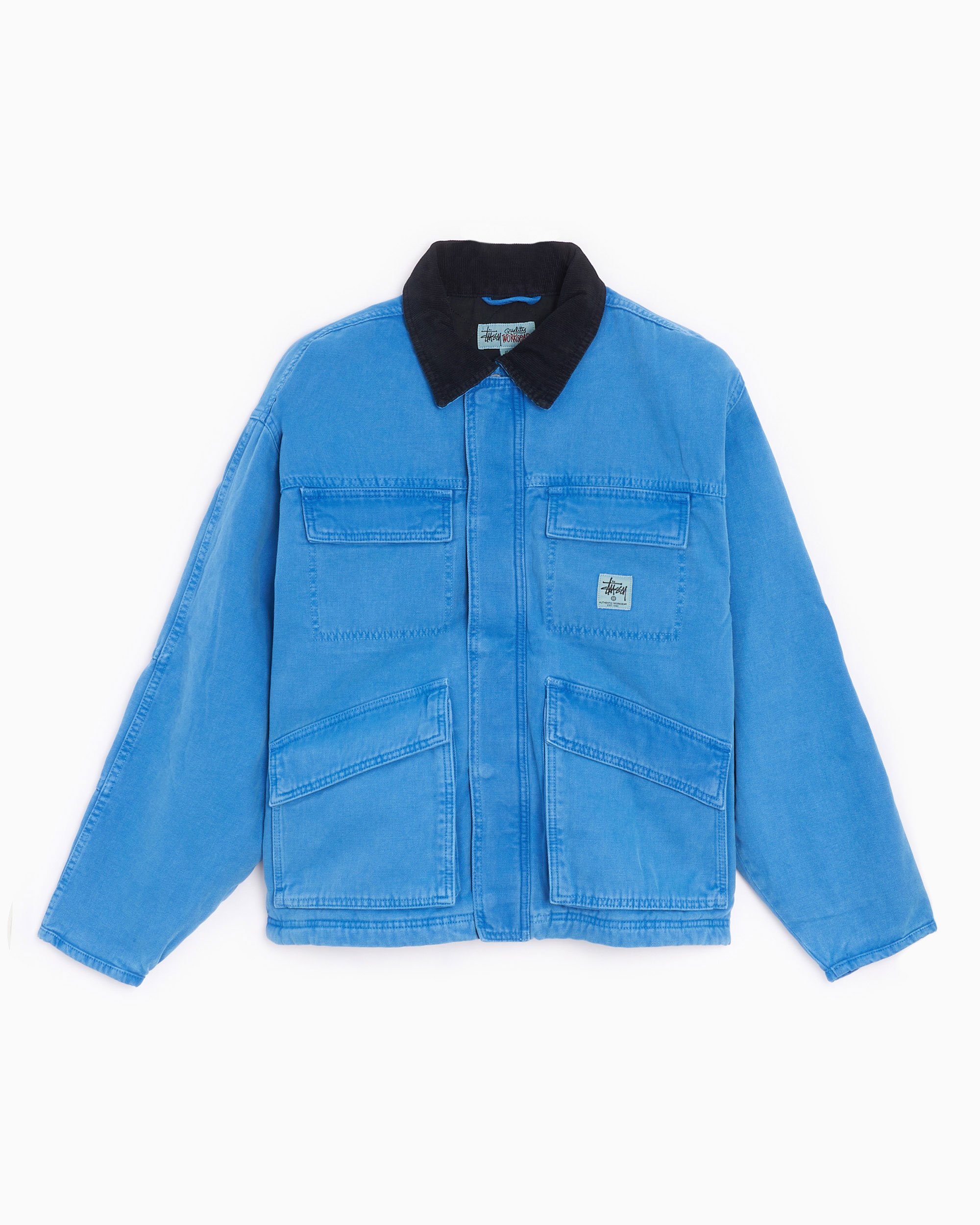 Stüssy Washed Canvas Shop Men's Jacket Blue 115589E-BLUE| Buy