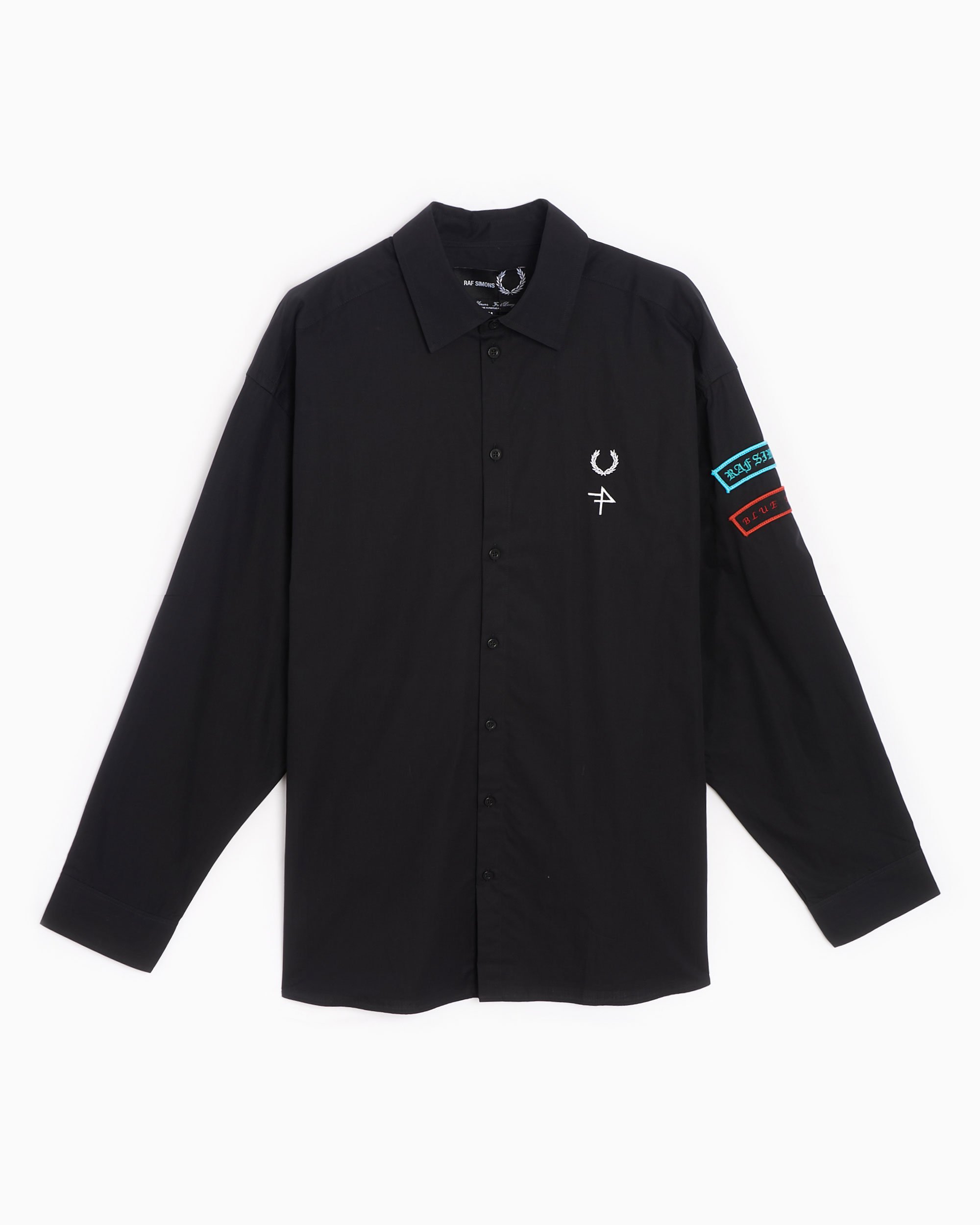 Fred Perry x Raf Simons Patched Men's Oversized Shirt