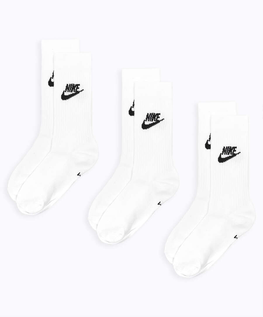 Nike Everyday Essential Crew Socks (3 Pair) White SK0109-100| Buy ...