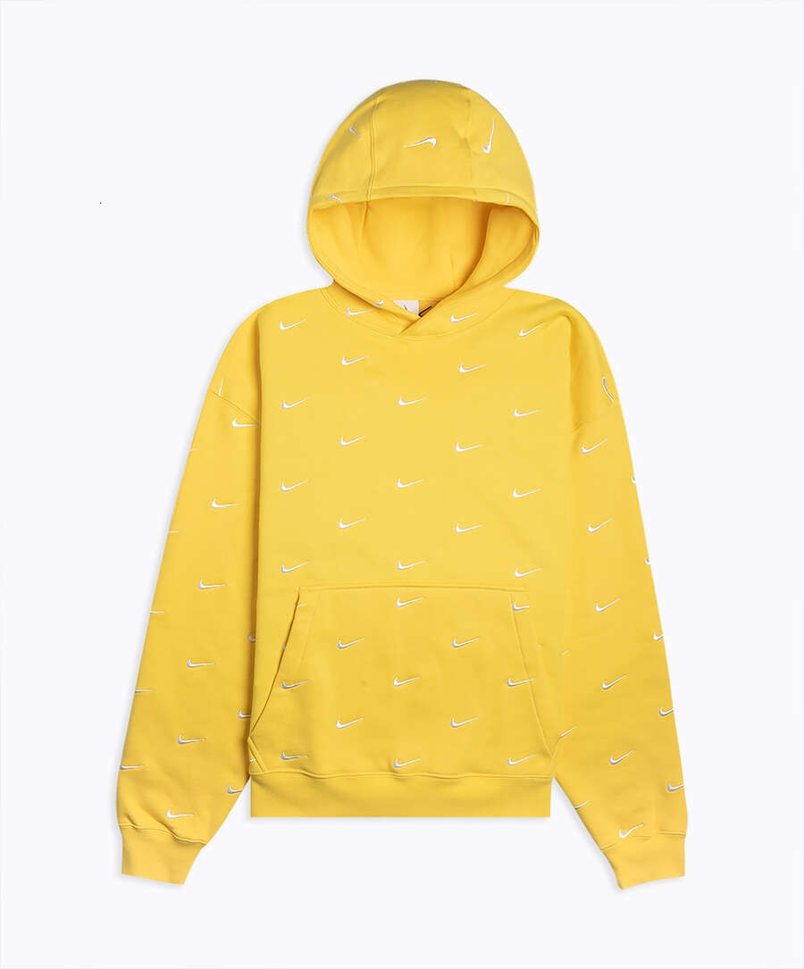 nike yellow swoosh hoodie