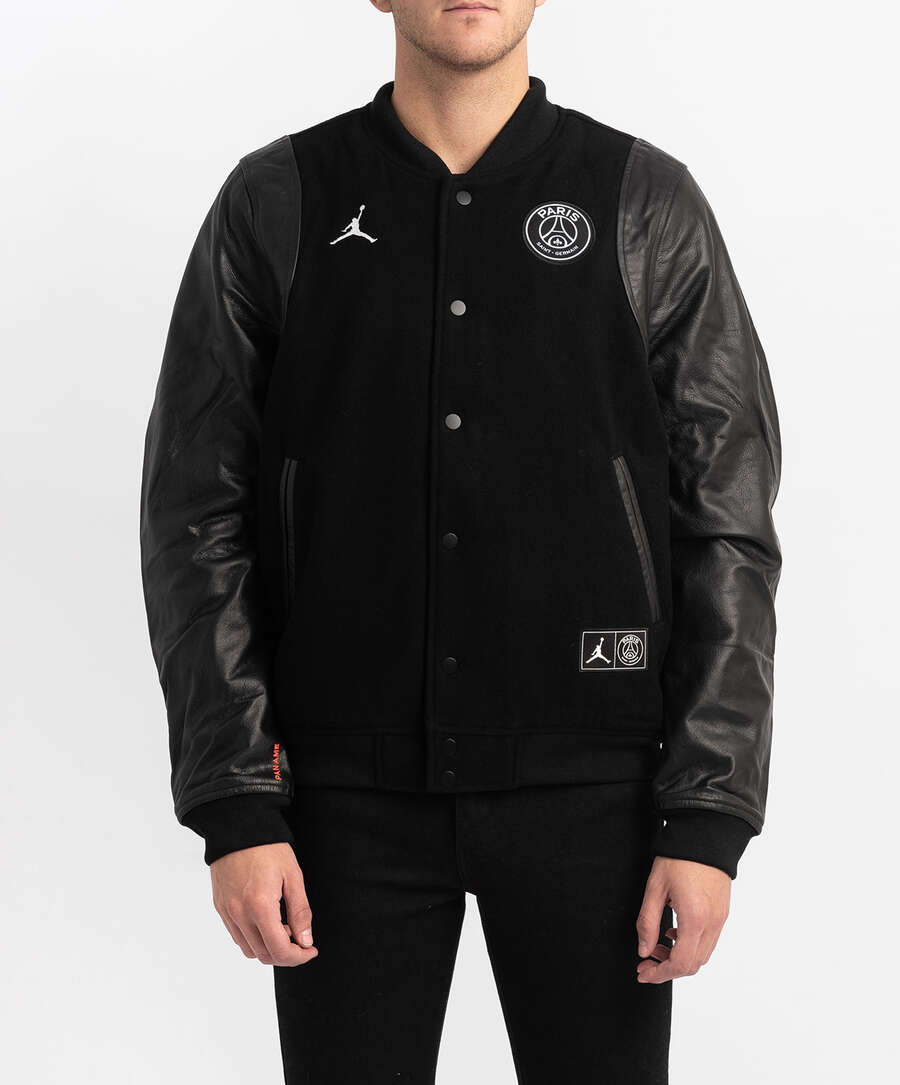 Jordan x PSG Men's Varsity Jacket Black BQ8363-010| Buy Online at 