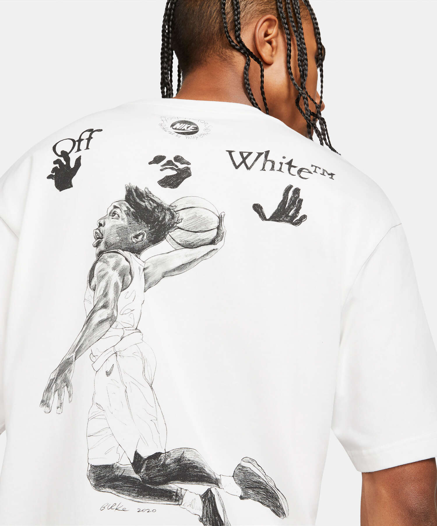 Air Jordan x Off White Men's Short-Sleeve T-Shirt White DB4300-100 