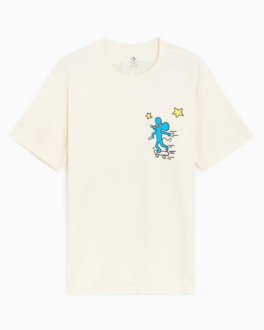 Succesvol Split karakter Converse x Keith Haring Men's T-Shirt White 10025062-A01| Buy Online at  FOOTDISTRICT