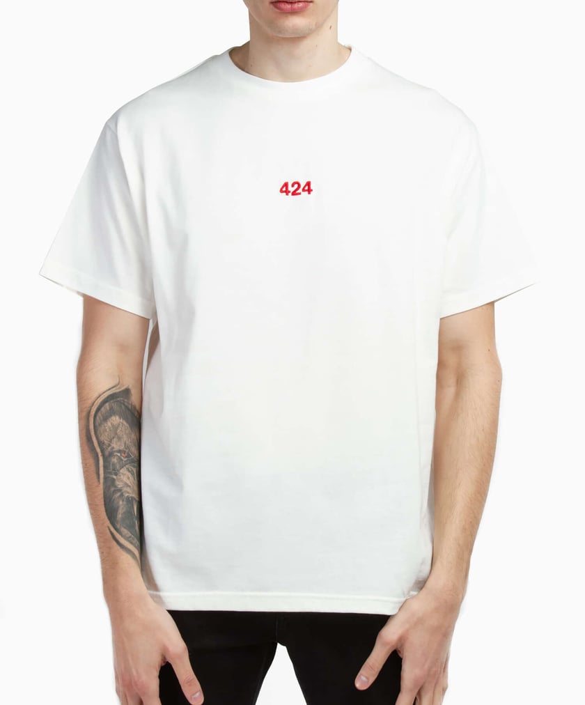 424 Logo Men's Short-Sleeve T-Shirt White |8001.059.9150| Buy 