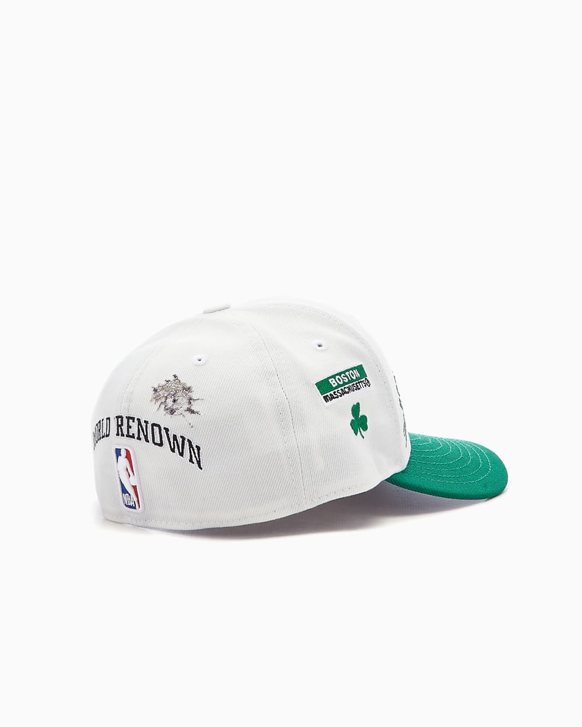 New Era Boston Celtics Staple NBA 59FIFTY Unisex Low Profile Cap White  13099853