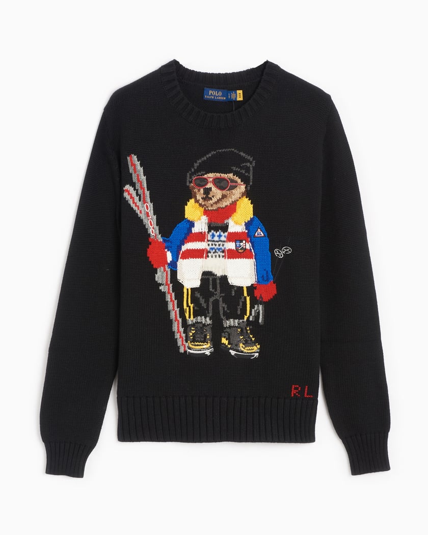 Alle sammen folder stakåndet Polo Ralph Lauren Ski Bear Women's Sweater Black 211881597001| Buy Online  at FOOTDISTRICT