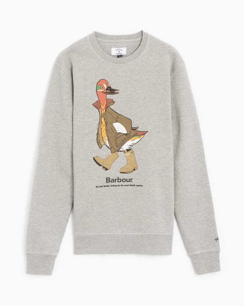 Kontur kedelig at tiltrække Barbour x NOAH Duck Men's Sweatshirt Gray MOL0500GY52| Buy Online at  FOOTDISTRICT