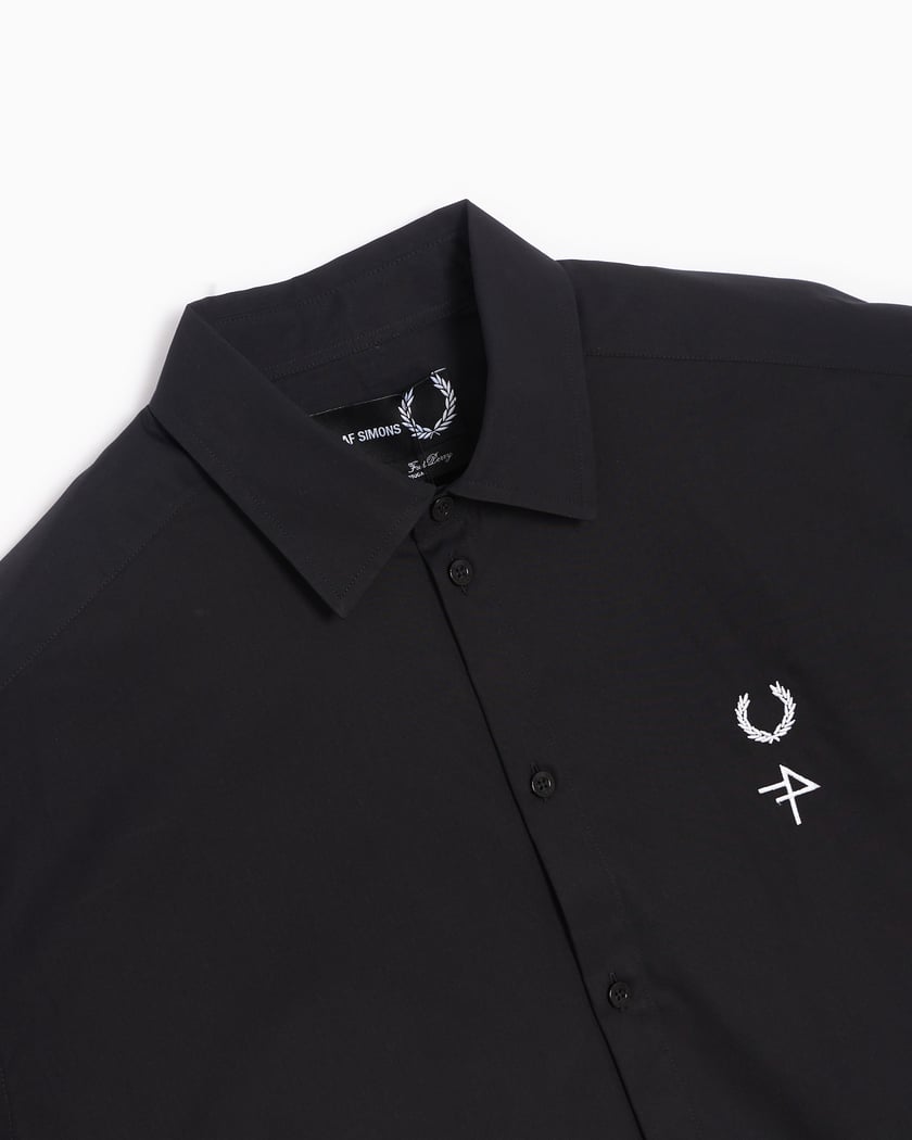Fred Perry x Raf Simons Patched Men's Oversized Shirt
