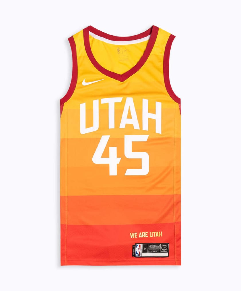 Utah Jazz Swingman Orange Donovan Mitchell Jersey - City Edition