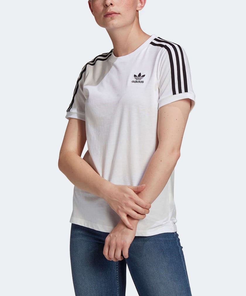 Camiseta de Corta adidas Adicolor Classics 3-Stripes Mujer Blanco GN2913| Comprar Online en FOOTDISTRICT