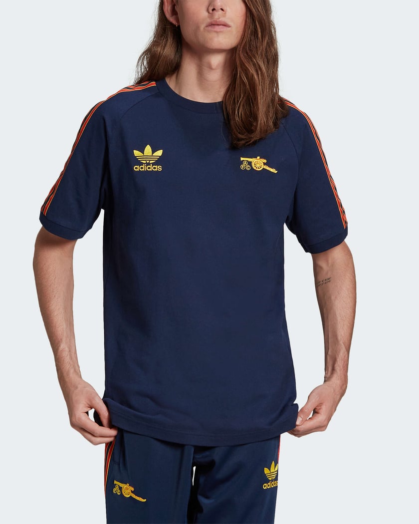 adidas x Arsenal FC 3 Stripes Men's T-Shirt Blue HM4828| Buy 