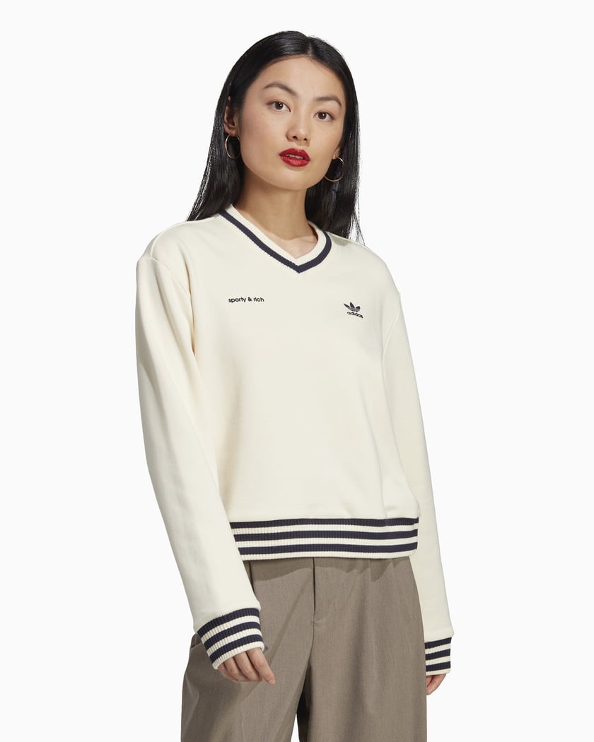 adidas Originals x Sporty Rich Women's Sweater Beige IN5247| Buy Online at FOOTDISTRICT